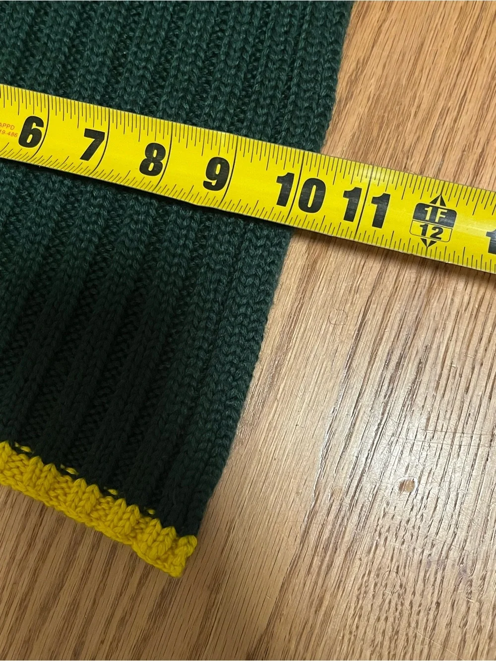 Vintage 90s Ralph Lauren Polo Jeans Company Ribbed Scarf Green Accent Stripe